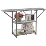 3 Layers metal panels with holes T -Shaped Folding Rack